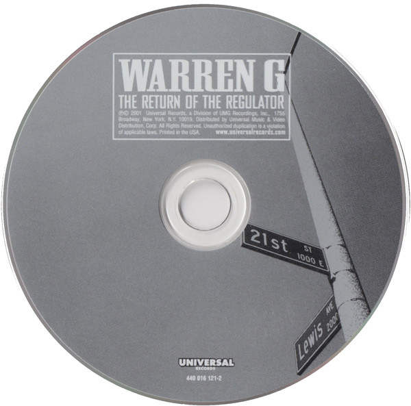 The Return Of The Regulator by Warren G (CD 2001 Universal Records) in